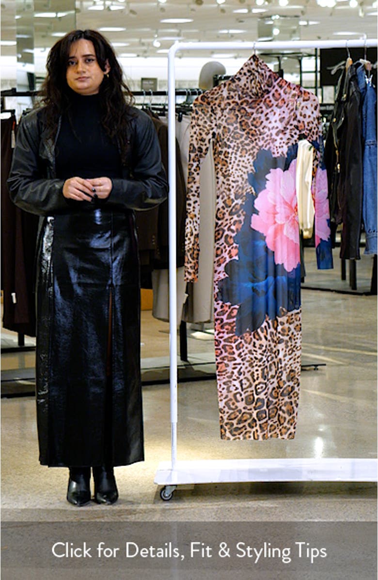 Shailene Long Sleeve Mesh Midi Dress, sales video thumbnail