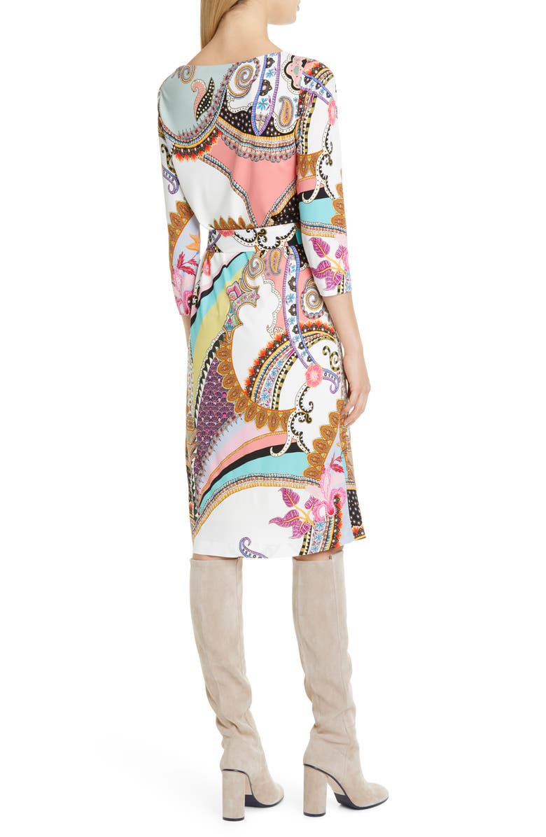 Etro Paisley Print Jersey Dress, Alternate, color,
