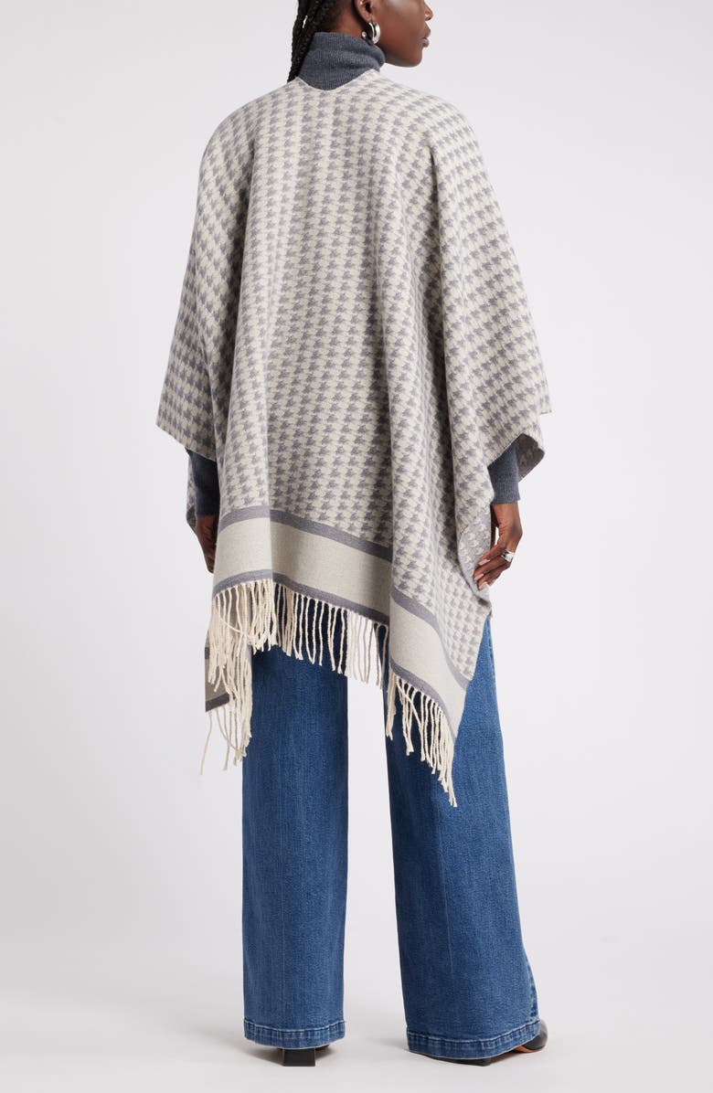 Nordstrom Houndstooth Ruana, Alternate, color,