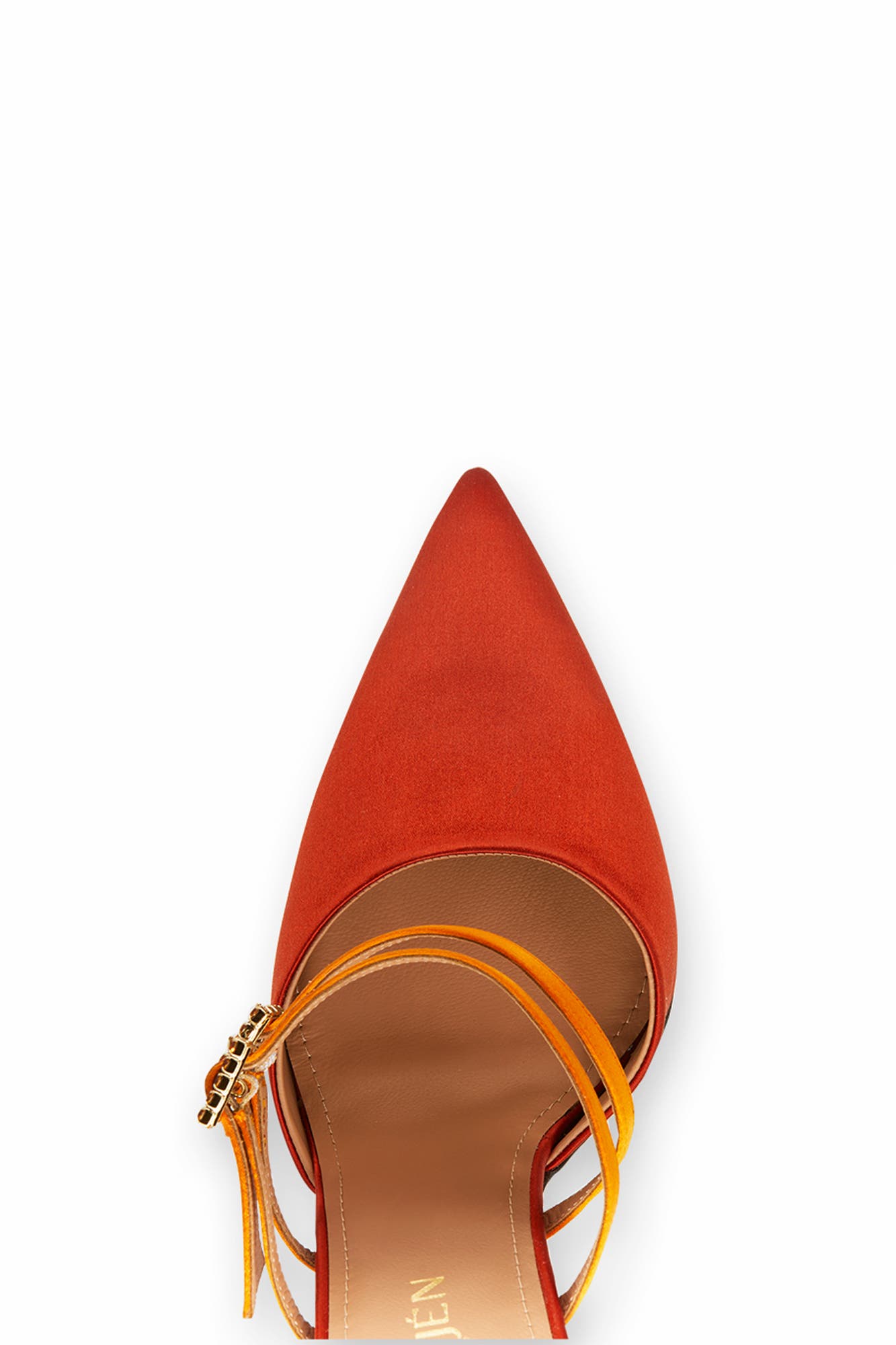 Lolita Pointy Toe Crystal Mule, Alternate, color, Sunset