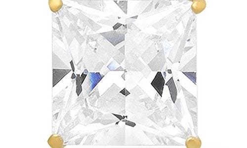 Queen Jewels Set Of 3 Princess Cut Cubic Zirconia Stud Earrings