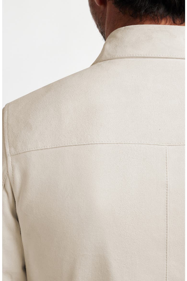City Suede Jacket, Alternate, color, CREME FRAICHE