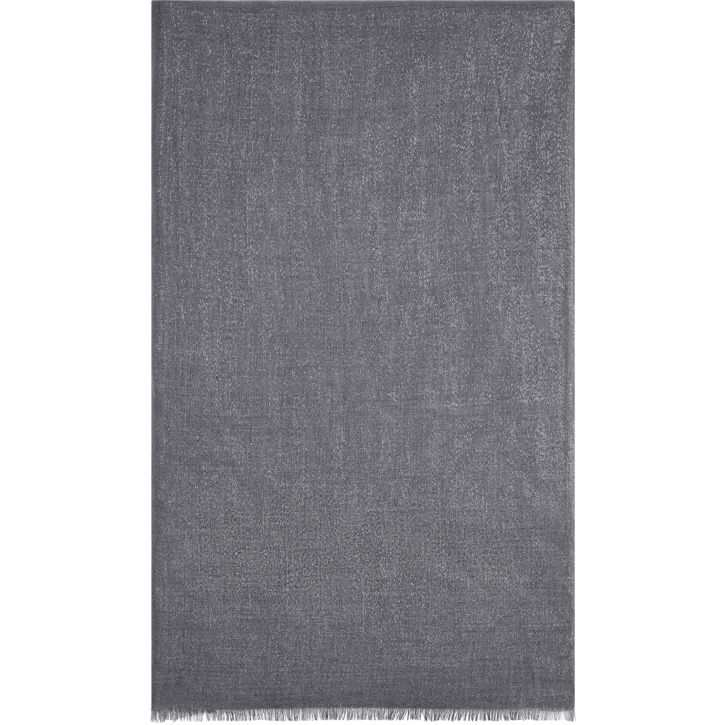 Brunello Cucinelli Sparkling Scarf In Gray