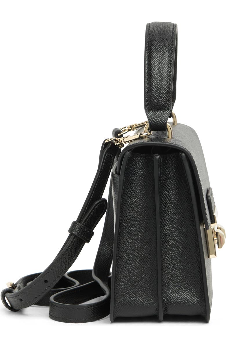 Furla Bella Mini Top Handle Satchel, Alternate, color, Nero