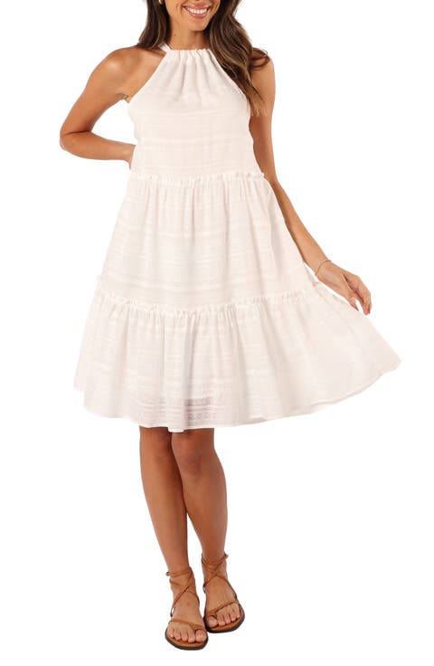 SINEQUANONE Long Length Back Conscious Tiered A-line Dress Camisole Dress Women's L size linen unbleached Vintage Second Hand