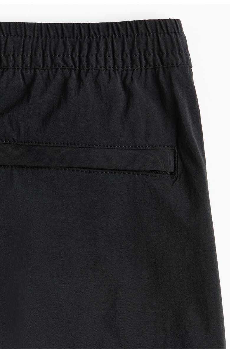 H&M Regular Fit Cargo Trousers, Alternate, color, Black