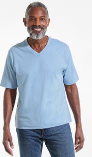 Lands' End Super-T Short Sleeve V-Neck T-Shirt