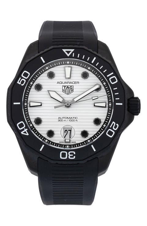 Tag Heuer Preowned 2023 Aquaracer WBP201D.FT6197 Rubber Strap Watch, 43mm