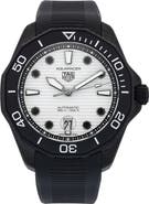 Watchfinder & Co. Tag Heuer Preowned 2023 Aquaracer WBP201D.FT6197 Rubber Strap Watch, 43mm