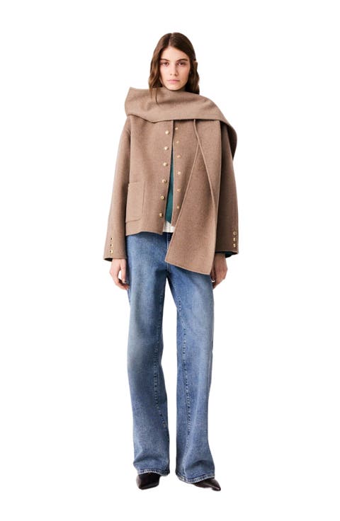 Short double-faced coat