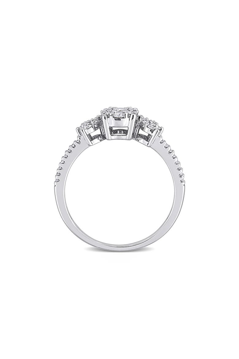 Diamond Floral Ring - 0.48ct., Alternate, color, WHITE GOLD