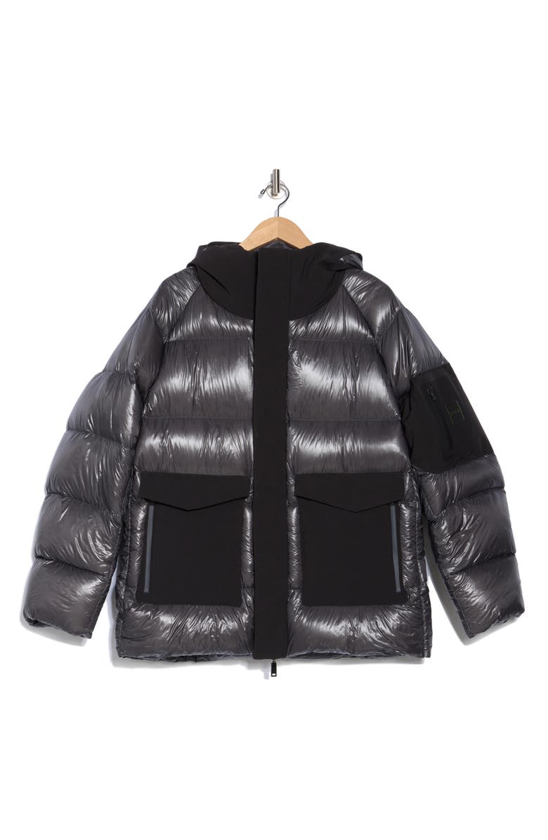 HUGO J-Celo Puffer Jacket, Alternate, color, Dk Gy