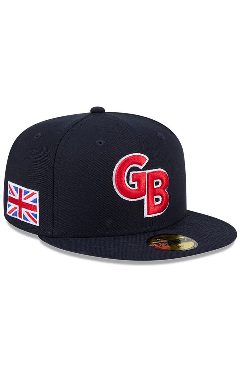New Era Men's New Era  Navy Great Britain Baseball 2026 World Baseball Classic 59FIFTY Fitted Hat, Main, color, Navy