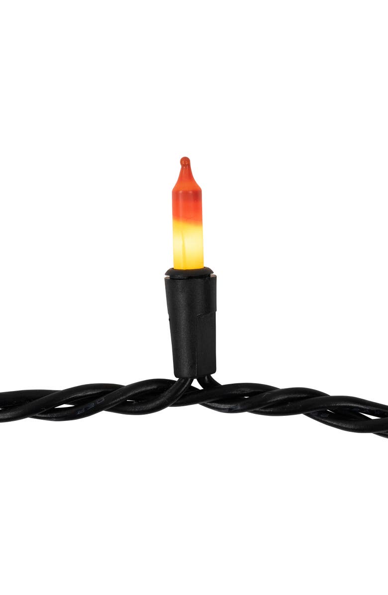Northlight Candy Corn Mini Halloween Light Set - 9.5' Black Wire - 50ct, Alternate, color, Yellow