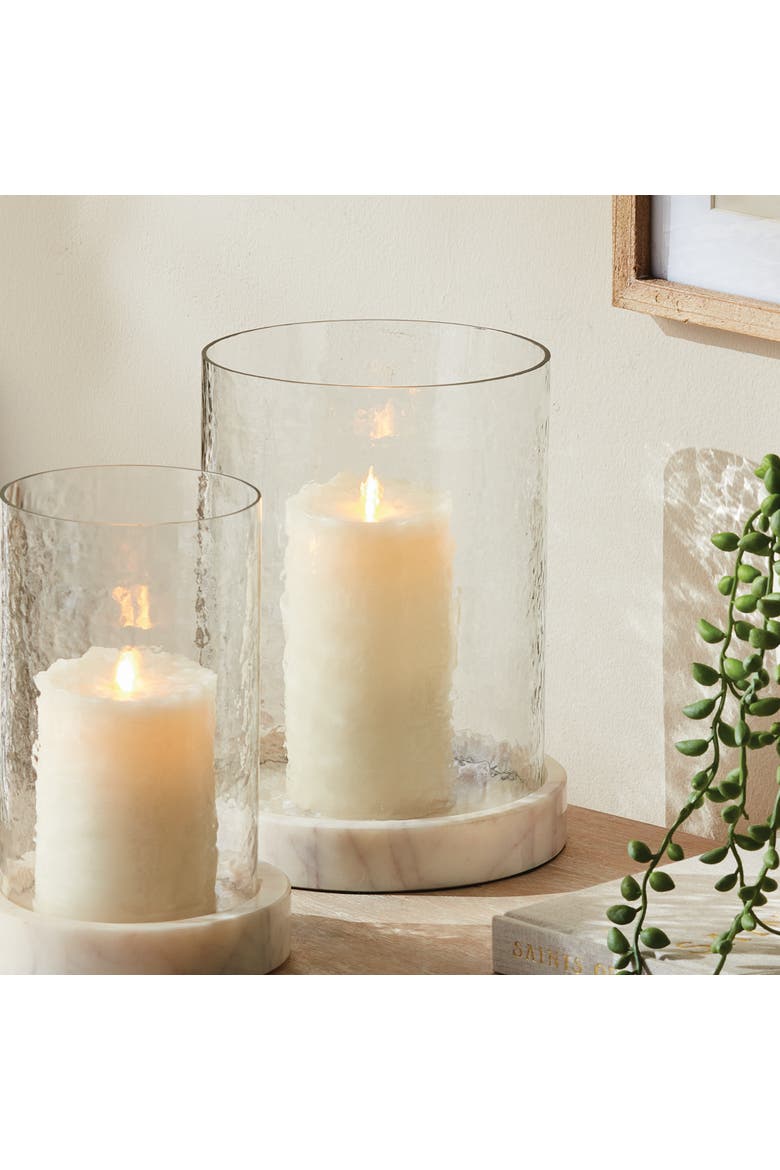 Claire Hurricane Candleholder, Alternate, color, White