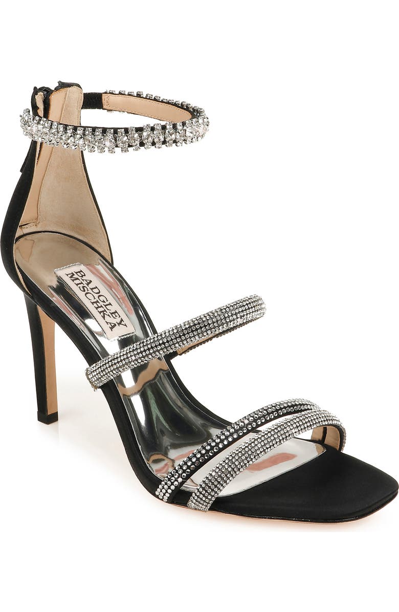 Badgley Mischka Collection Zulema Embellished Strappy Sandal, Main, color,