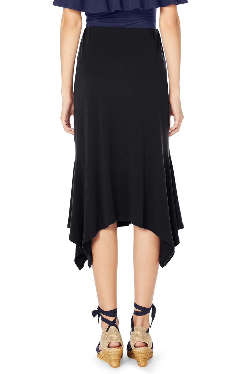 Michael Stars Sharkbite Midi Skirt, Alternate, color,