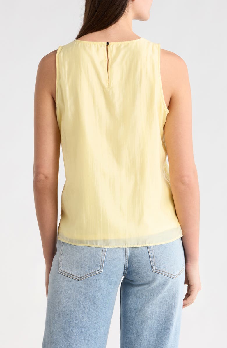 Vince Camuto Lace Overly Tank, Alternate, color, Lemon Cream