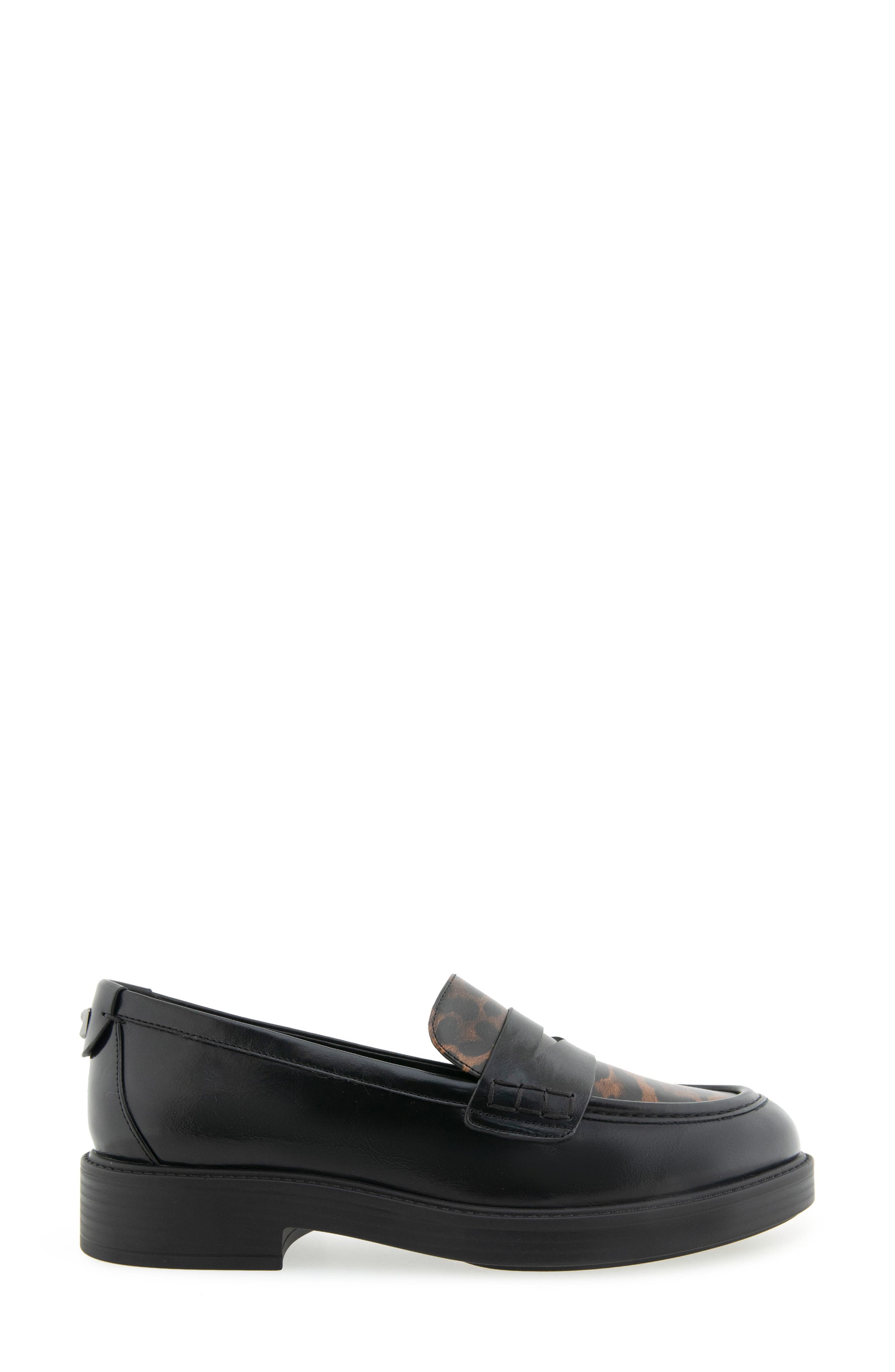 Aerosoles Poeta Penny Loafer, Alternate, color, Black/ Tobacco Multi