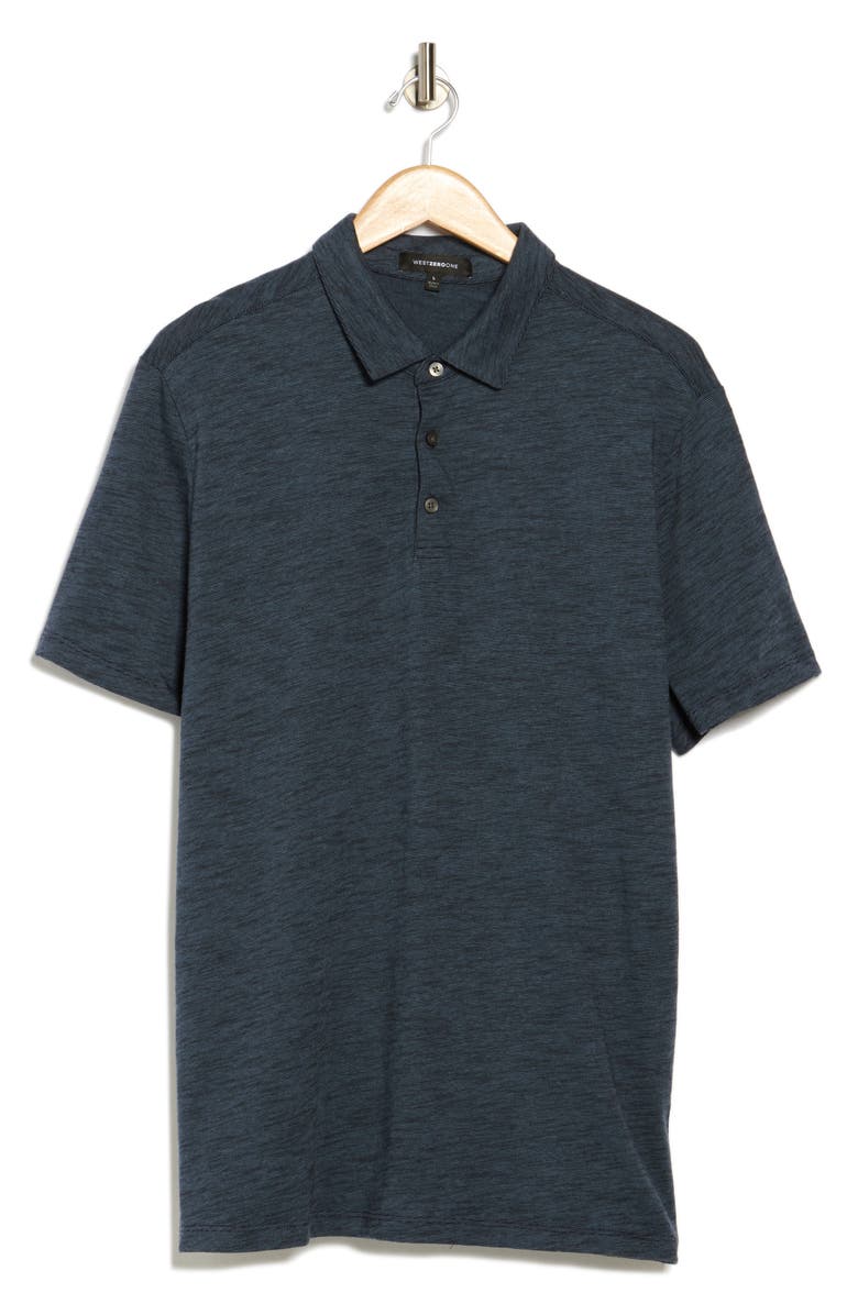 WESTZEROONE Bryce Cotton Polo, Alternate, color, Midnight