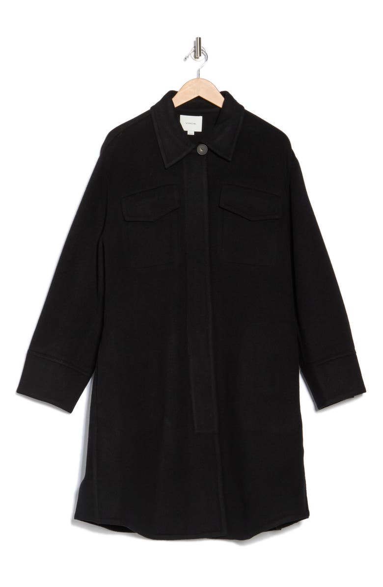 Vince Double Pocket Wool Blend Coat, Alternate, color,