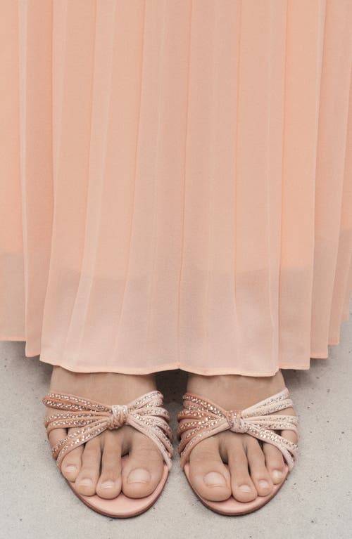 Mango Rhinestone Kitten Heel Sandal In Multi