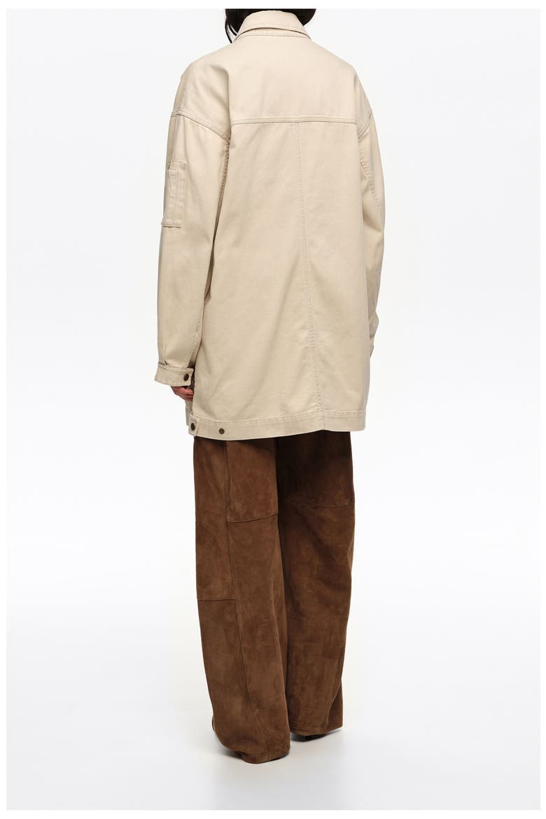 Cotton multi-pocket jacket, Alternate, color, OFF WHITE