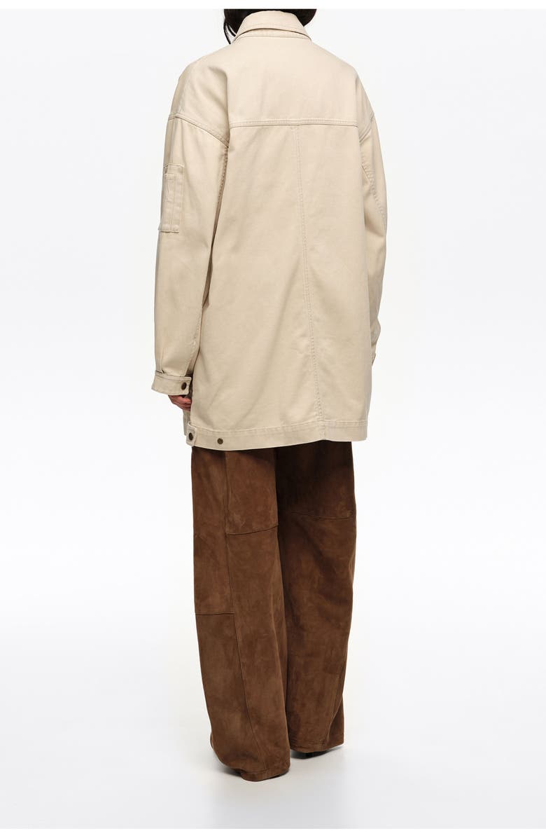 Bimba y Lola Cotton multi-pocket jacket, Alternate, color, Off White