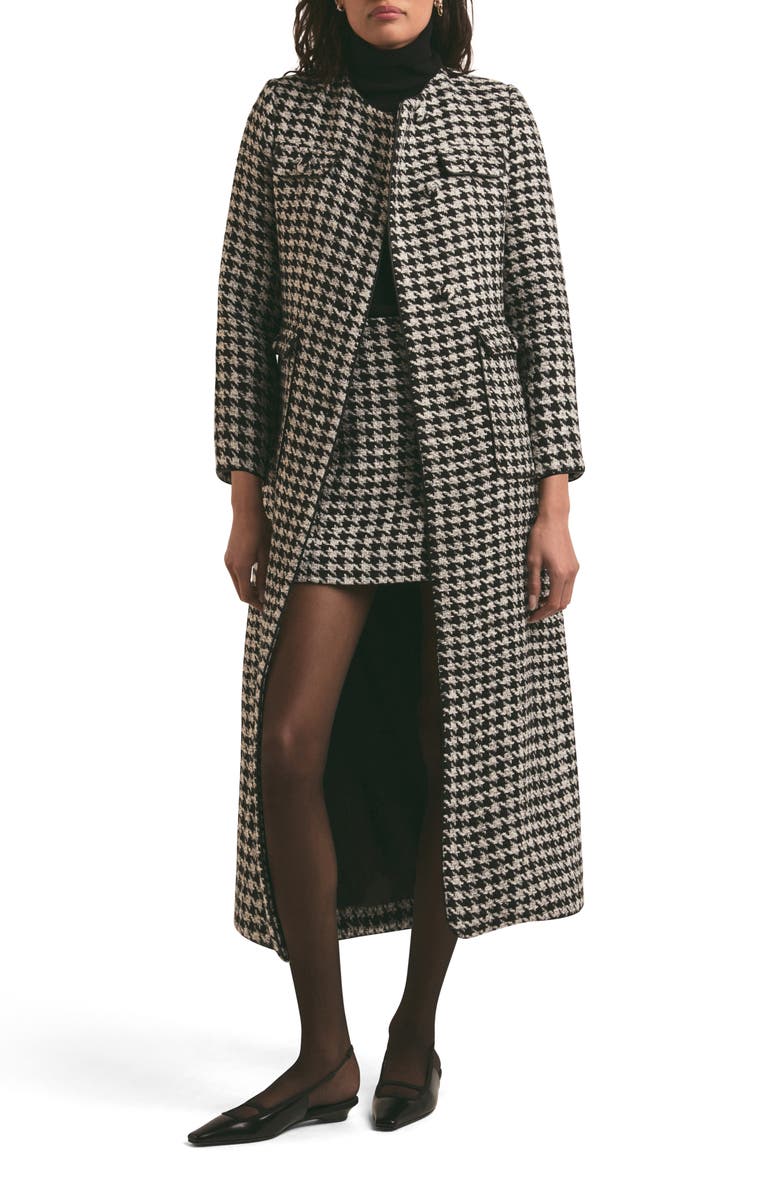 Favorite Daughter The Posh Houndstooth Check Coat, Main, color, 