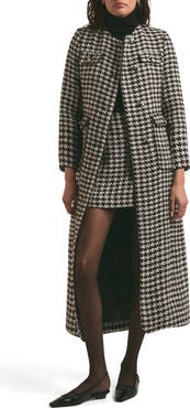 Favorite Daughter The Posh Houndstooth Check Coat