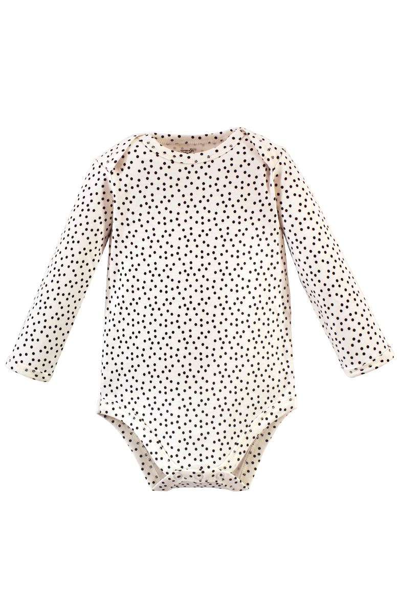 Touched by Nature Little Soft Organic Cotton Long-Sleeve One-Piece Essentials, Alternate, color, Berry Branch