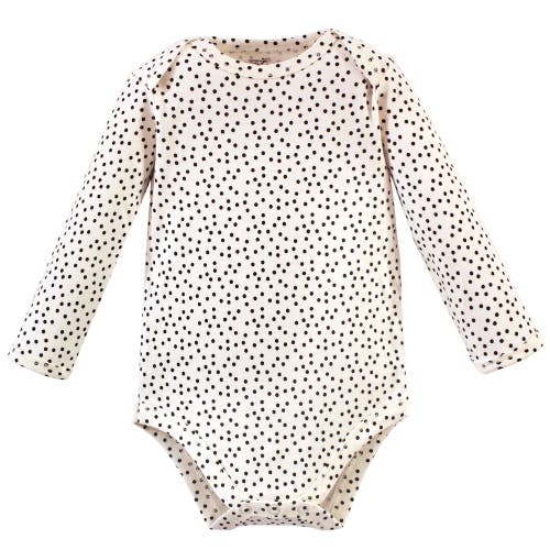 Touched By Nature Little Soft Organic Cotton Long-sleeve One-piece Essentials In Red