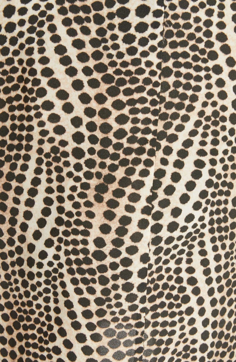 Isabel Marant Igina Dot Print Stretch Silk Skirt, Alternate, color, 