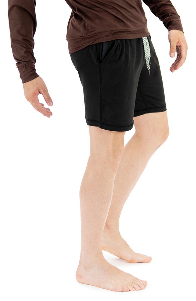 WARRIORS AND SCHOLARS Everyday Lounge Shorts, Alternate, color, Black
