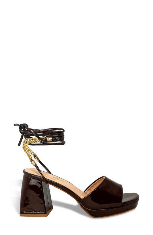 CHASE & CHLOE CHASE AND CHLOE ZENDAYA CHAIN ANKLE WRAP PLATFORM SANDAL 