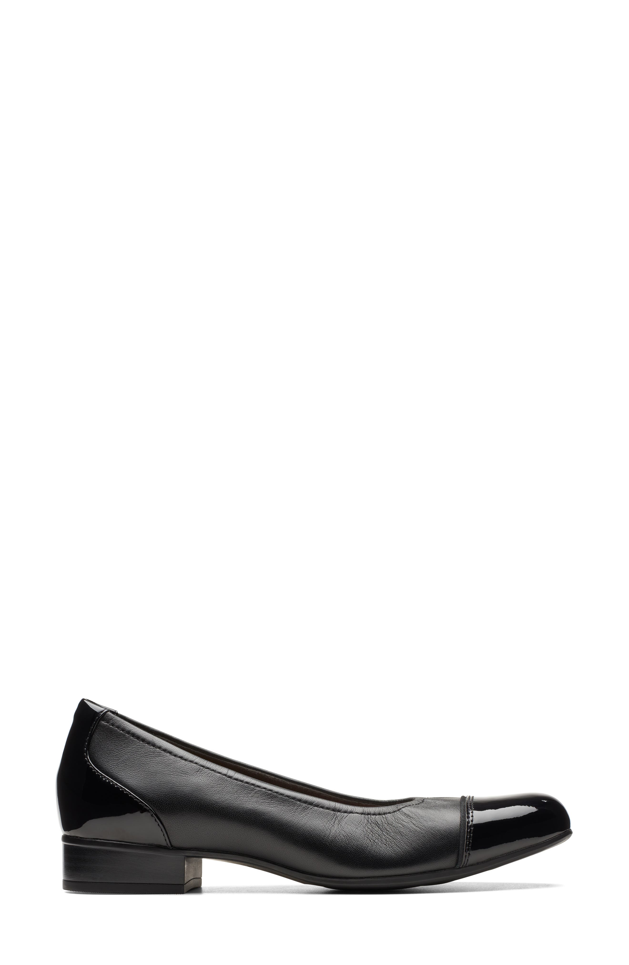 Clarks<sup>®</sup> Juliet Step Block Heel Pump, Alternate, color, Black Leather