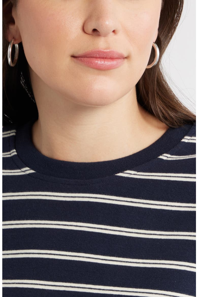 Stripe Pullover Sweatshirt, Alternate, color, NAVY S IVORY SABRINA STRIPE