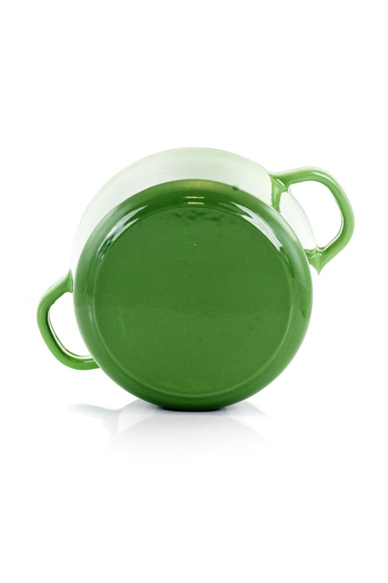 Artisan 2 Piece 3 Quarts Enameled Cast Iron Dutch Oven, Alternate, color, Pistachio Green