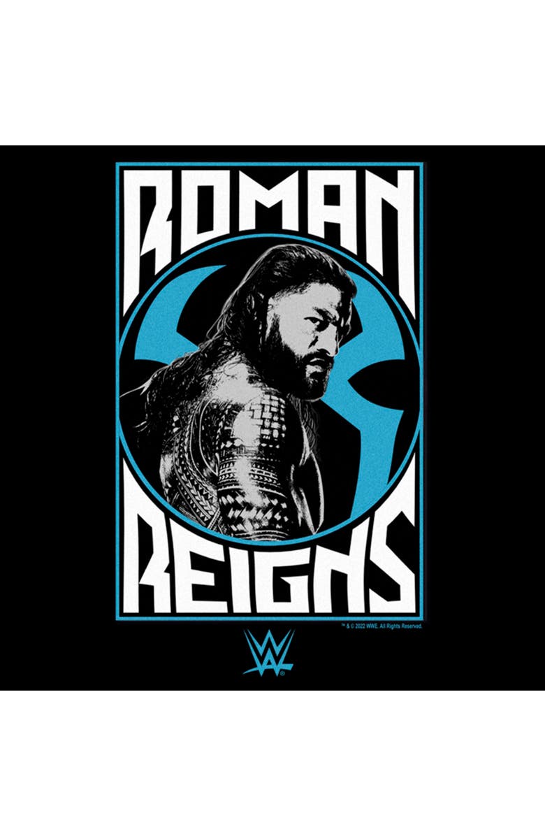 WWE Boy's WWE Roman Reigns Poster  Graphic T-Shirt, Alternate, color, Black