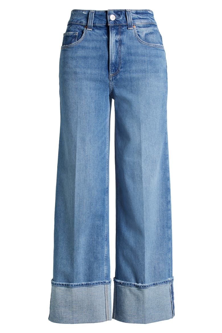Sasha High Waist Ankle Wide Leg Jeans, Alternate, color, POET