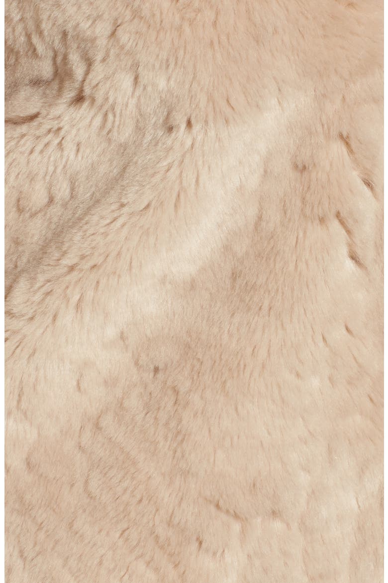 Shaggy Faux Fur Coat, Alternate, color, CREAM