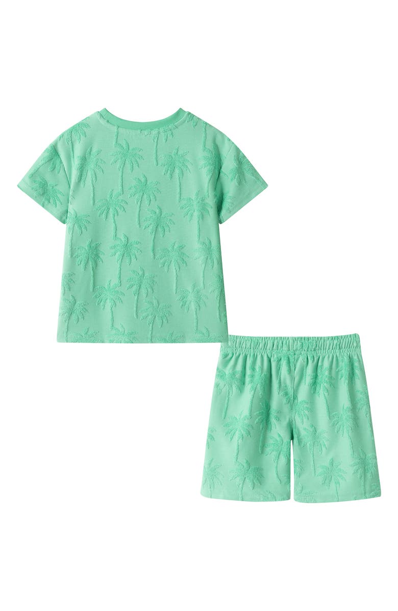 Andy & Evan Kids' Terry T-Shirt & Shorts Set, Alternate, color, Green