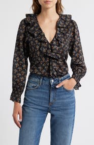 DÔEN Hardy Ruffle Pintuck Organic Cotton Top