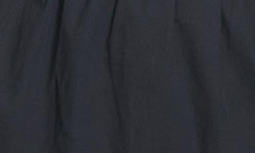 Universal Standard Ambroeus Smocked Tiered Stretch Poplin Cocktail Dress In Black