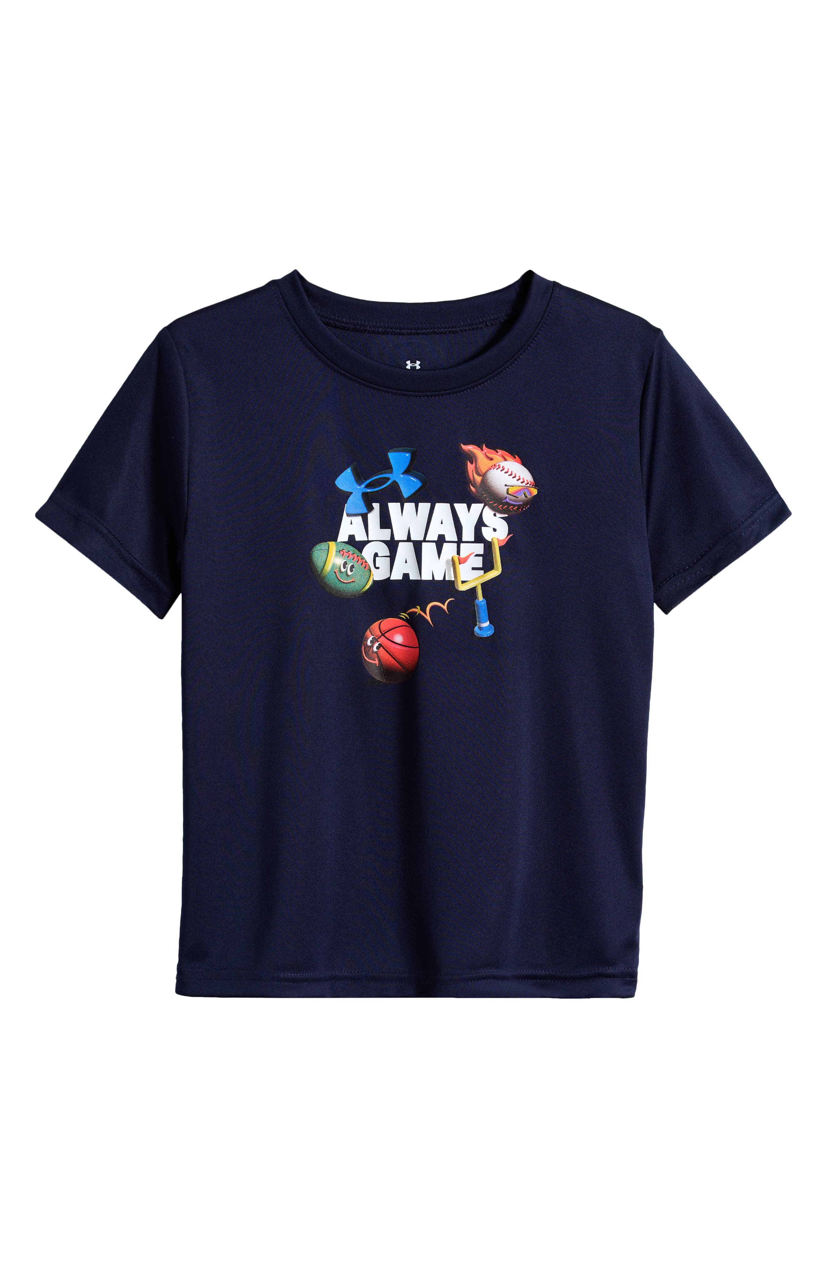 Under Armour Kids' Always Game Graphic T-Shirt in Midnight Navy 