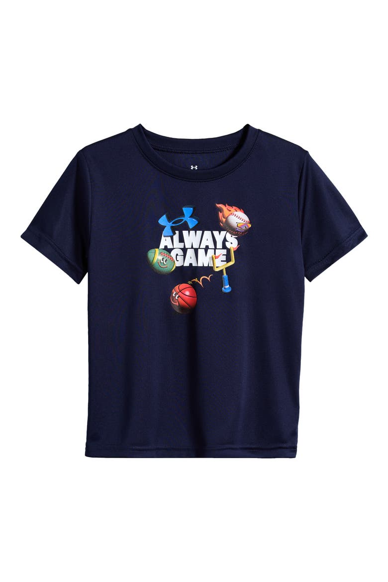 Kids' Always Game Graphic T-Shirt, Main, color, MIDNIGHT NAVY