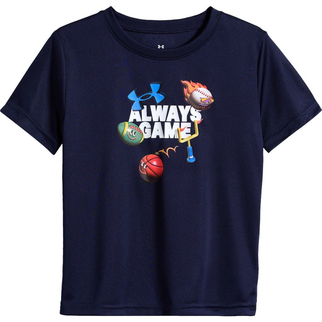 Under Armour Kids' Always Game Graphic T-Shirt in Midnight Navy