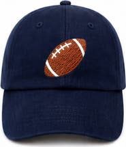 Bits & Bows Women's Football Bow Baseball Hat