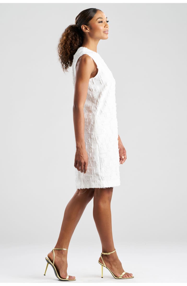 N Natori Woven Fil Coupe Jqd Shift Dress, Alternate, color, White