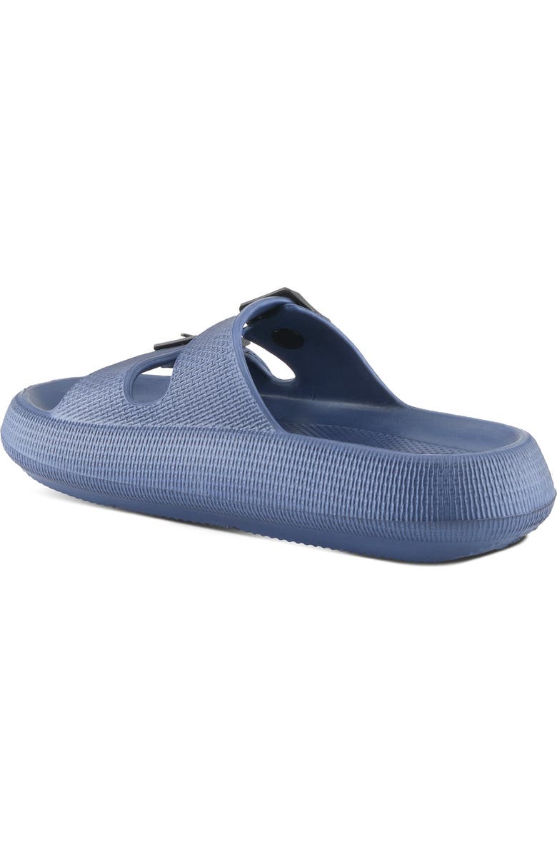 Flexus by Spring Step Bubbles Waterproof Slide Sandal, Alternate, color, Navy